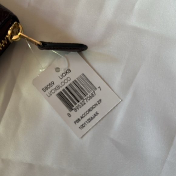 Coach Oxblood Leather Wallet NWT - Picture 6 of 11